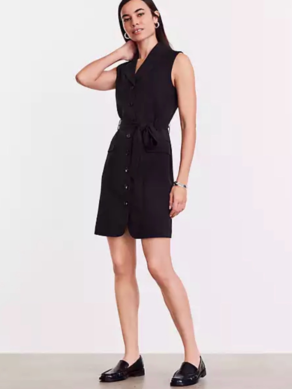 Loft Versa Seasonless Stretch Vest Mini Pocket Dress